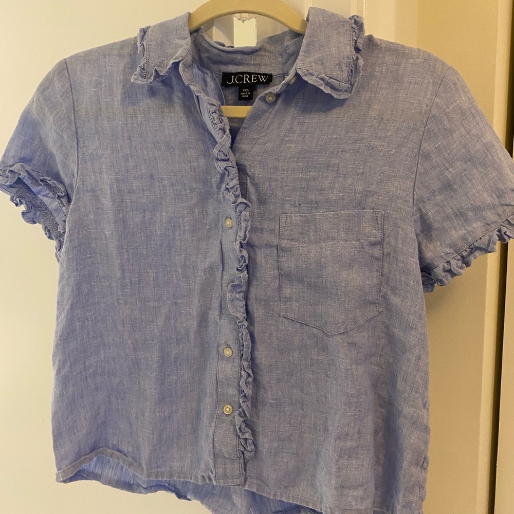 Crew linen blouse
